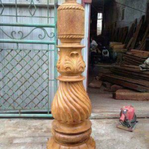 trụ lục bình đẹp gỗ lim nam phi