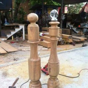 trụ lục bình đẹp gỗ lim nam phi
