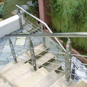 cầu thang inox ngoài trời